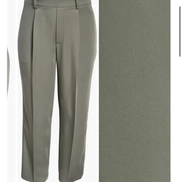 Vince Pants - VINCE NWT $325 Green Tapered Pull-on Cropped Pants Size 3X